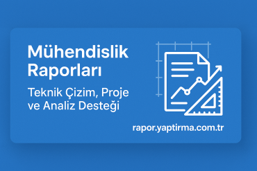 Mühendislik Raporları Teknik Çizim Proje ve Analiz Desteği - Rapor Yaptırma Merkezi